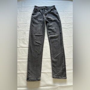 American Eagle Womens Jean Straight Leg Stretch Jeans Size 00 Black